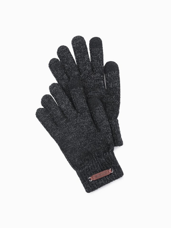 OMBRE Strickhandschuhe Herrenstrickhandschuhe mit Wolle mit Touchscreen -Funktion Handschuhe mit Touch-Funktion von OMBRE