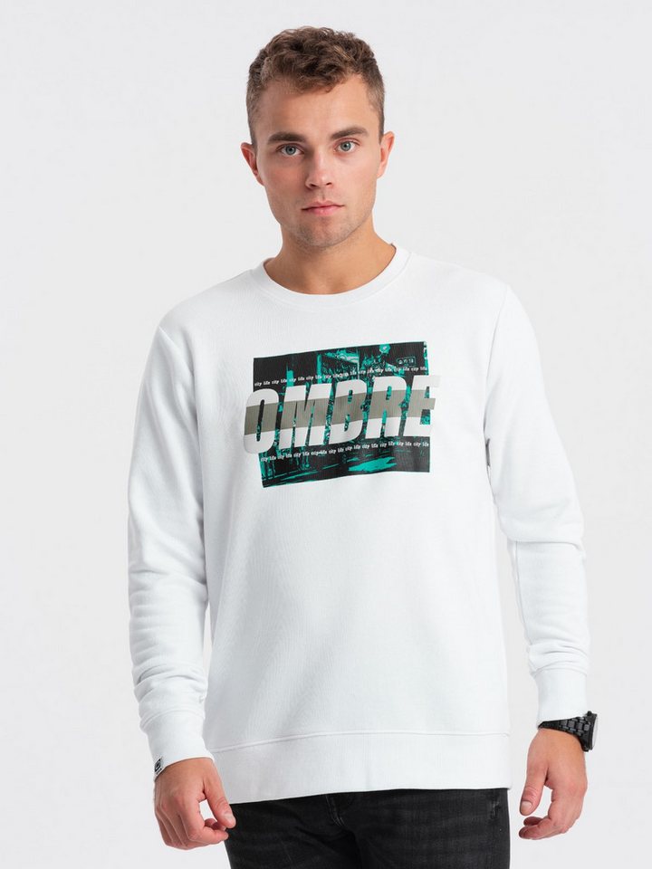 OMBRE Sweater Bedrucktes Sweatshirt für Männer von OMBRE