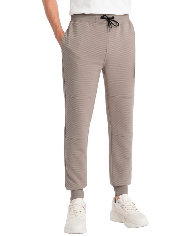 OMBRE Sweathose Herren-Jogginghose aus Ottoman-Stoff von OMBRE