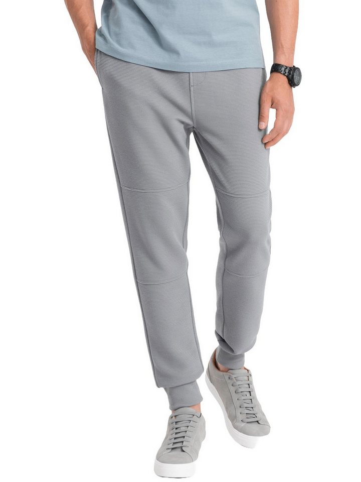 OMBRE Sweathose Herren-Jogginghose aus Ottoman-Stoff von OMBRE