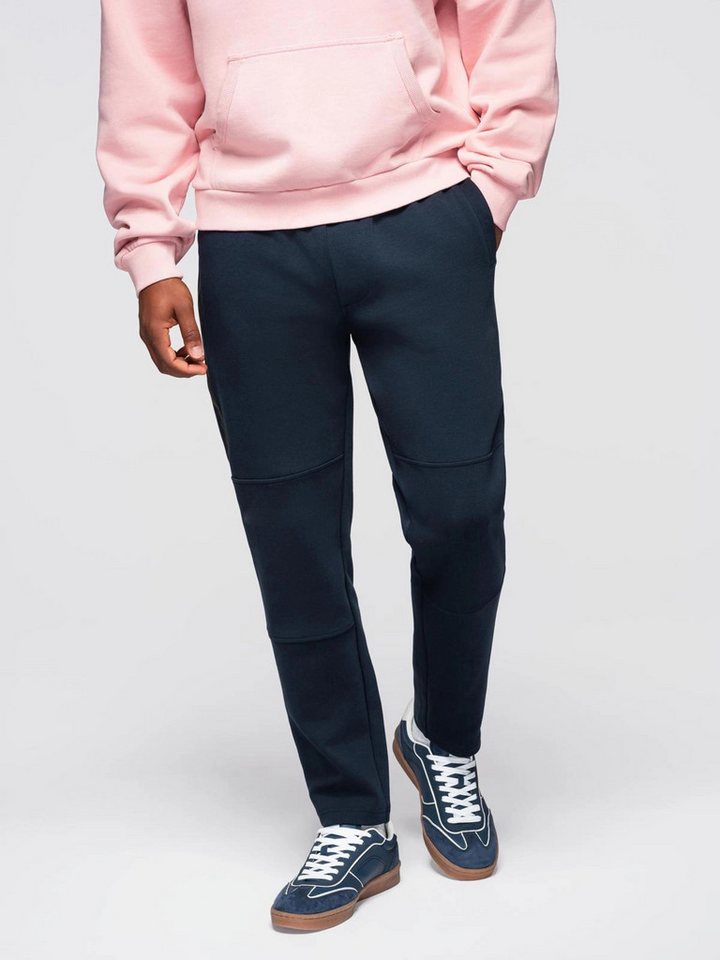 OMBRE Sweathose Herren-Jogginghose mit geradem Bein und Gummidetails OMBRE Sweathose Herren-Jogginghose mit geradem Bein und Gummidetails von OMBRE