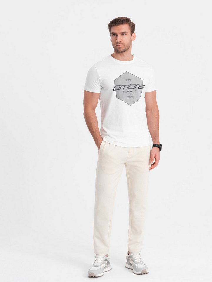 OMBRE Sweathose Herren Sweathose mit geradem Bein von OMBRE