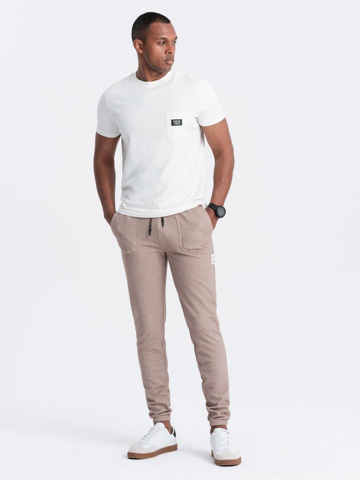 OMBRE Sweathose Strukturierte Strick- Sweathose für Herren von OMBRE