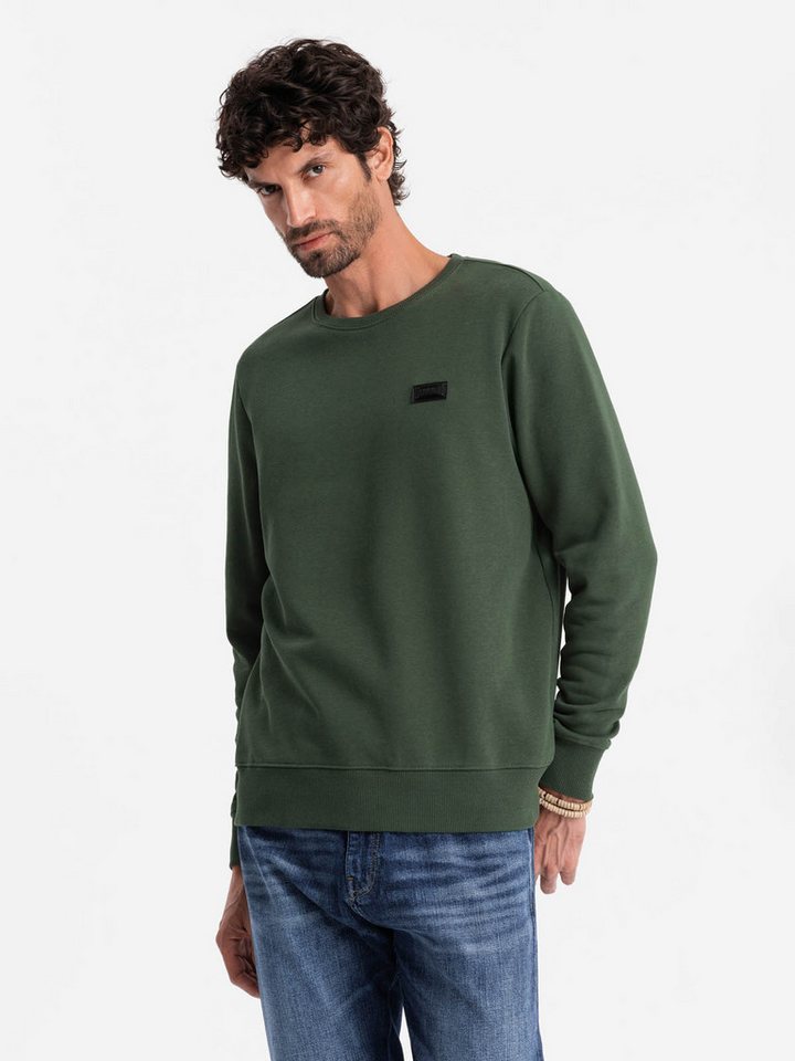 OMBRE Sweatshirt Herren-Sweatshirt mit Metallnadel von OMBRE