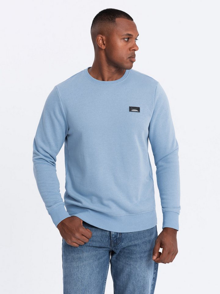 OMBRE Sweatshirt Herren-Sweatshirt mit Metallnadel von OMBRE