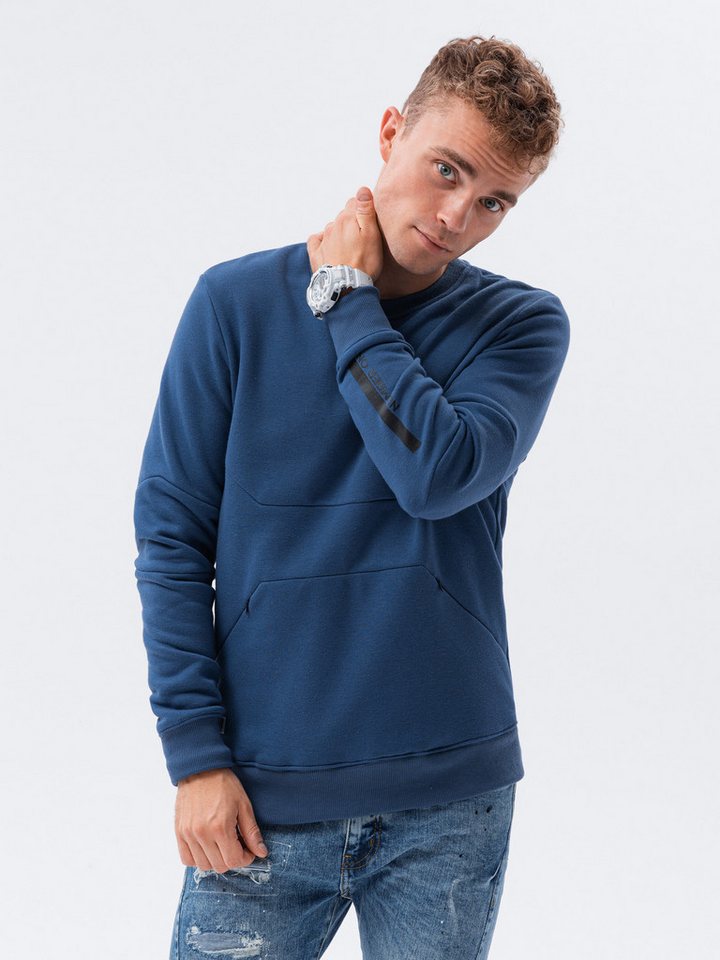 OMBRE Sweatshirt Herren-Sweatshirt mit einer Reißverschlusstasche von OMBRE