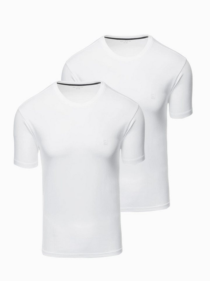 OMBRE T-Shirt 2er Set T-Shirt für Herren mit Rundhalsausschnitt (2er-Pack) von OMBRE
