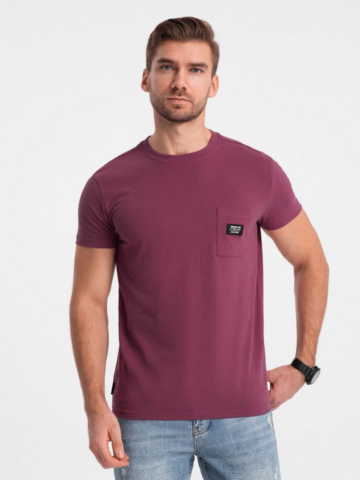 OMBRE T-Shirt Casual Herren-T-Shirt mit aufgesetzter Tasche von OMBRE