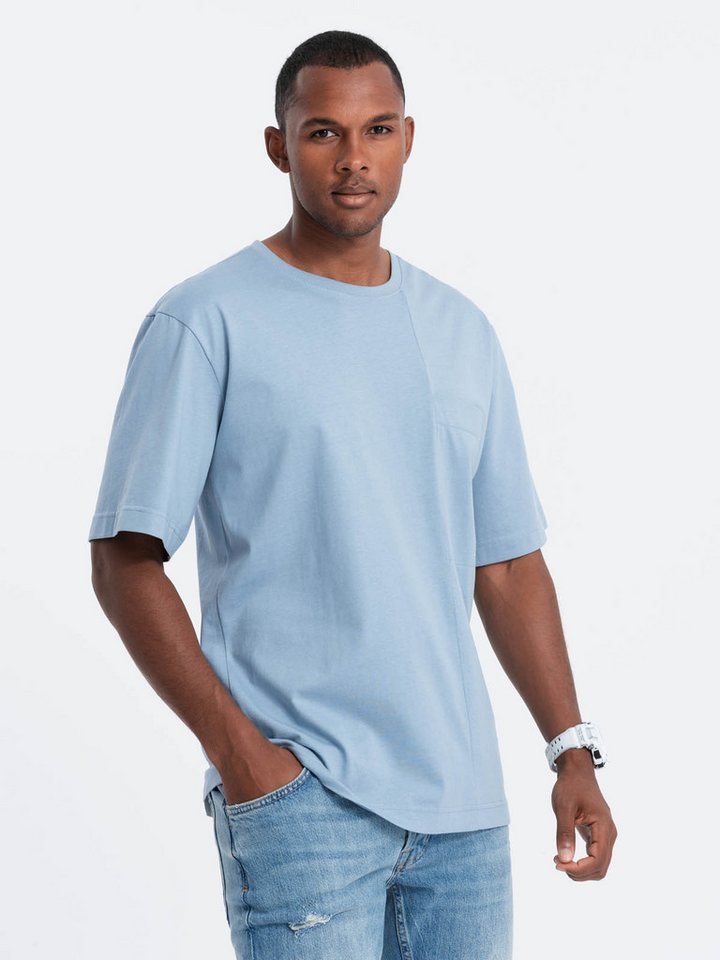 OMBRE T-Shirt Herren-T-Shirt aus Baumwolle OVERSIZE von OMBRE