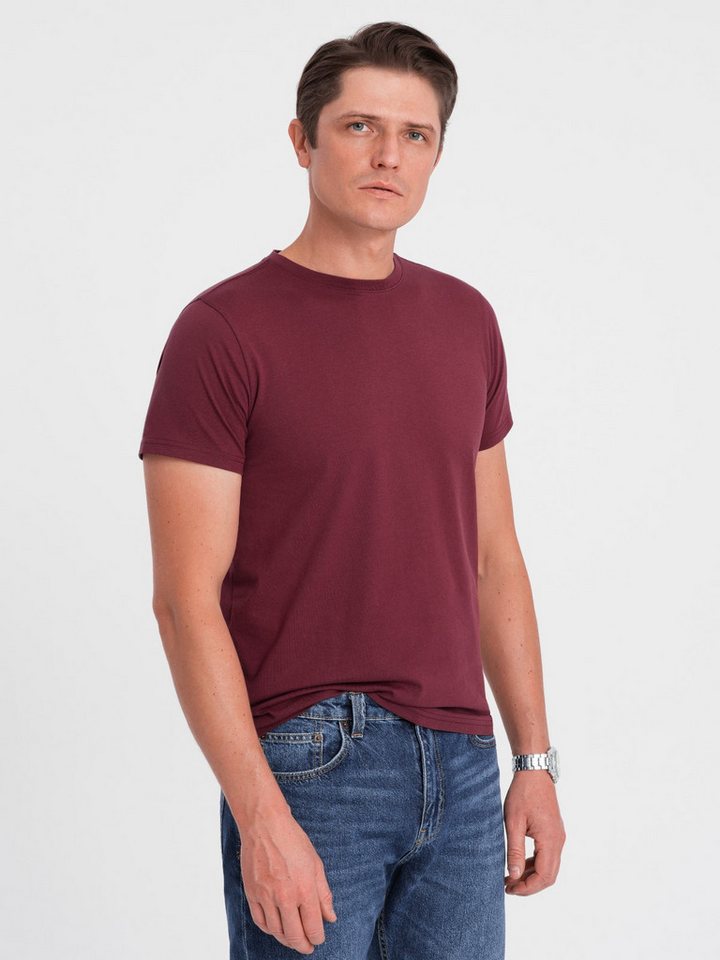 OMBRE T-Shirt Klassisches Herren-T-Shirt aus Baumwolle BASIC von OMBRE