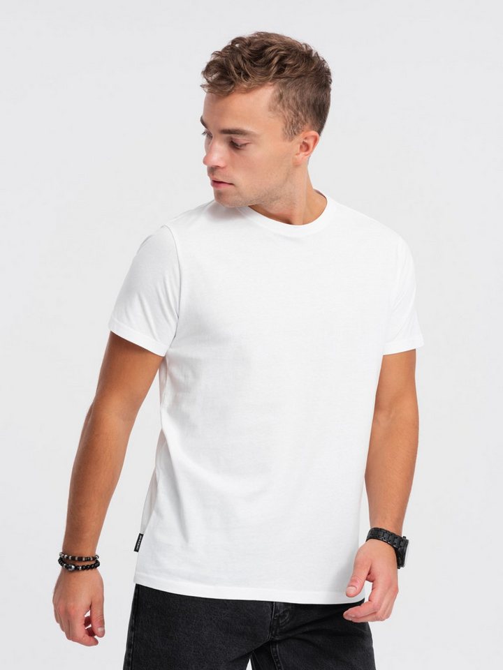 OMBRE T-Shirt Klassisches Herren-T-Shirt aus Baumwolle BASIC von OMBRE