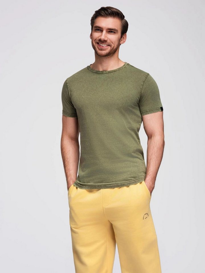 OMBRE T-Shirt T-Shirt mit Wascheffekt von OMBRE