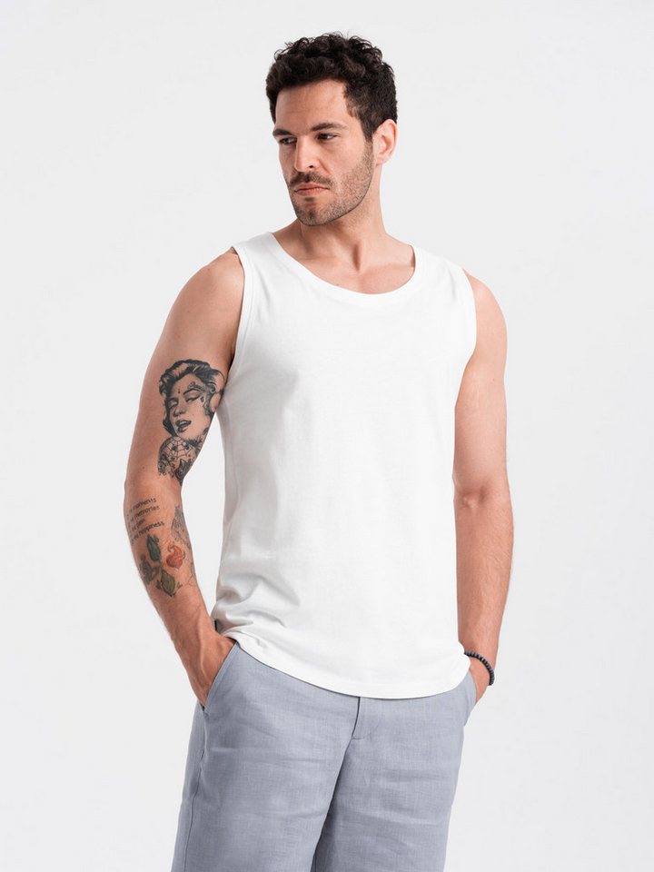 OMBRE Tanktop Herren-Baumwoll-Tanktop BASIC von OMBRE