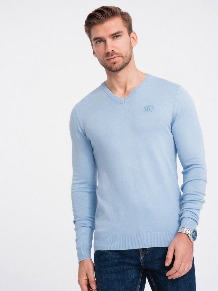 OMBRE V-Ausschnitt-Pullover Eleganter Herrenpullover mit V-Ausschnitt von OMBRE