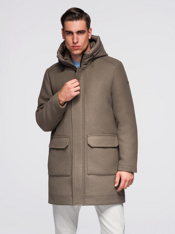 OMBRE Winterjacke Herren-Parka mit Kapuze und Kapuze von OMBRE