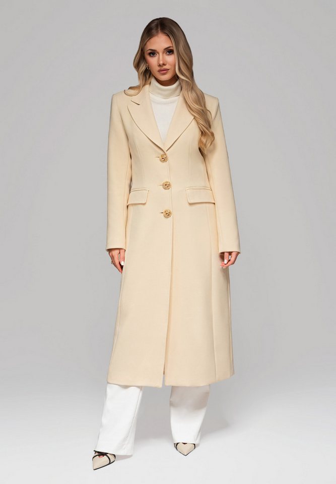 OMBRE Wintermantel Langer Damenmantel von OMBRE