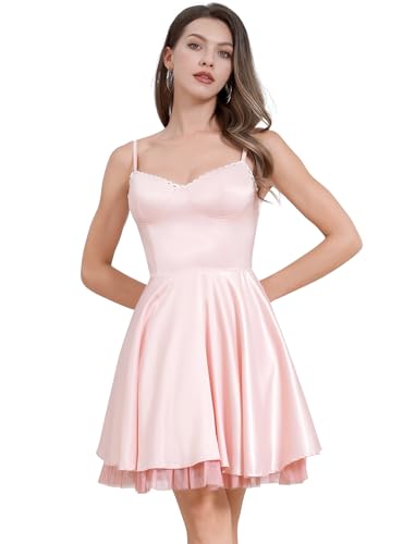 OMEWEE Damen Korsett Kleid mit Blumendruck Spaghettitr�ger R�schenkleid Boho Mini Flie�endes Schlitz Bustierkleid f�r Damen A Linie Strandkleid Urlaub Sommerkleid Rosa L OMEWEE Damen Korsett Kleid mit Blumendruck Spaghettitr�ger R�schenkleid Boho Mini Flie�endes Schlitz Bustierkleid f�r Damen A Linie Strandkleid Urlaub Sommerkleid Rosa L von OMEWEE