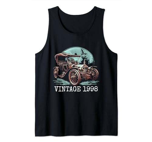 Herren 26. Geburtstag eines klassischen Steampunk-Automobils aus dem Jahr 1998 Tank Top von OMG Its My Birthday Happy Birthday Shirts