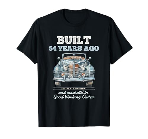 Vor 54 Jahren gebaut Oldtimer 54 Jahre alt 54. Geburtstag Männer T-Shirt von OMG Its My Birthday Happy Birthday Shirts