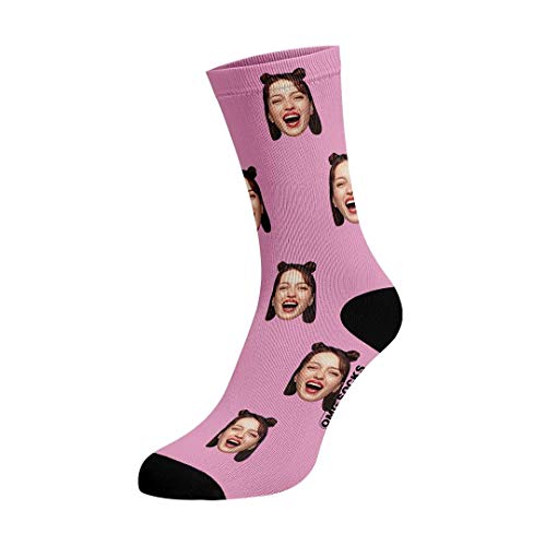 OMG SOCKS Herren Damen Personalisierte farbenfreudig Socken Foto mit Gesicht, Bunte Strumpf Bilder Frau Mann Lustig Festgeschenk für Weihnachten Valentinstag Geburtstag von OMG SOCKS