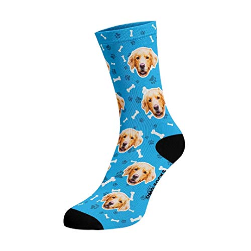 OMG SOCKS Personalisierte Bunte Socken Herren Damen Foto mit Gesicht, farbenfreudig Strumpf Bilder Lustig Festgeschenk für Frau Mann von OMG SOCKS