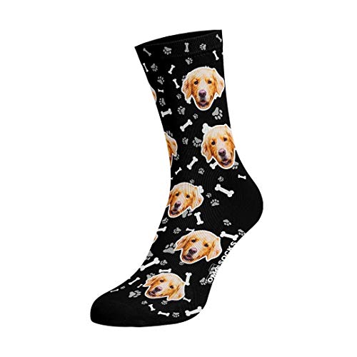 OMG SOCKS Personalisierte Bunte Socken Herren Damen Foto mit Gesicht, farbenfreudig Strumpf Bilder Lustig Festgeschenk für Frau Mann von OMG SOCKS