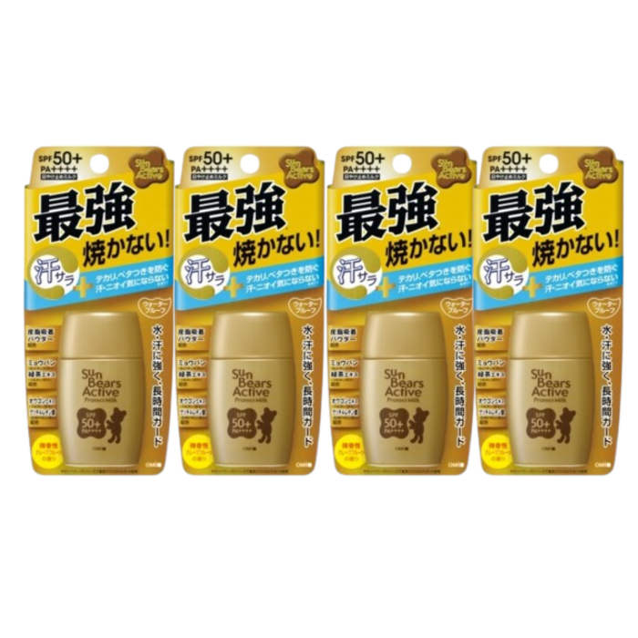 OMI - Sun Bears Active Protect Milk UV Sunscreen SPF50+ PA++++ - 30g (4ea) Set von OMI