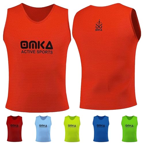 Leibchen Trainingsleibchen Markierungshemd Kinder Erwachsene Fussball Handball Hocky Rugby Basketball Volleyball Baseball Training, Orange, Mini (S) von OMKA