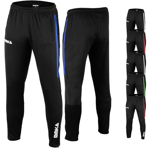 OMKA Optima Herren Trainingshose Sporthose Jogginghose Freizeithose, Blau, XS von OMKA