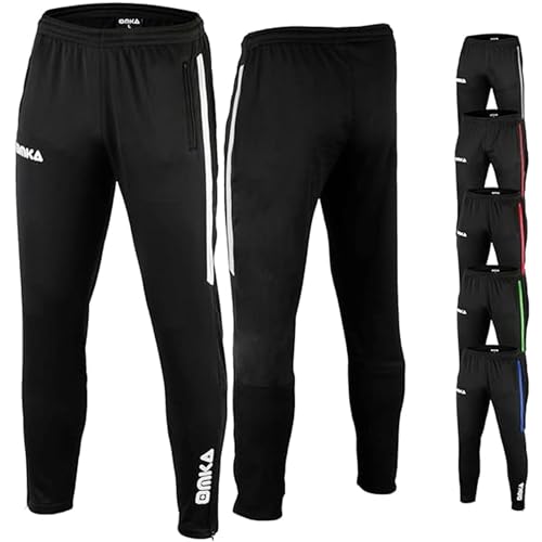 OMKA Optima Herren Trainingshose Sporthose Jogginghose Freizeithose (Schwarz, 2XL) von OMKA