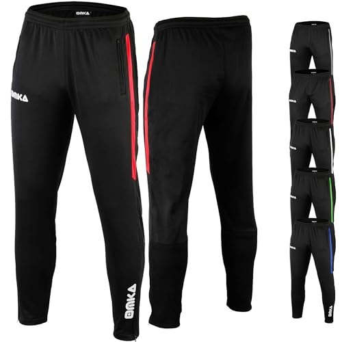 OMKA Optima Herren Trainingshose Sporthose Jogginghose in der 5X Farben, S, Rot von OMKA