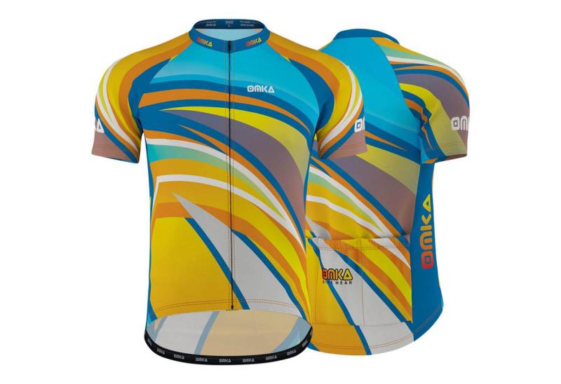 OMKA Radtrikot ME-3015 Tropical Herren Racing Performance Radtrikot mit Sublimationsdruck von OMKA