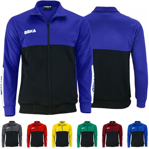 OMKA Sport- und Trainingsjacke – Doppellagige Joggingjacke mit Fleece-Innenseite – Perfekte Fußball- und Sportjacke für Training & Freizeit - Lila - 50 von OMKA