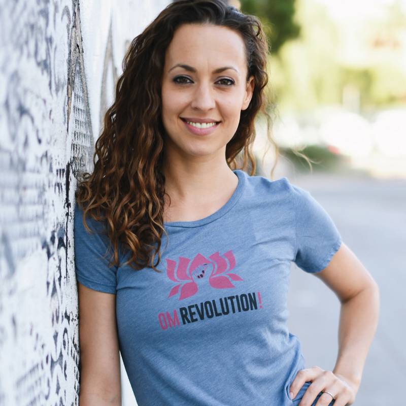 Om Revolution® T-Shirt - Blau von OMMatters