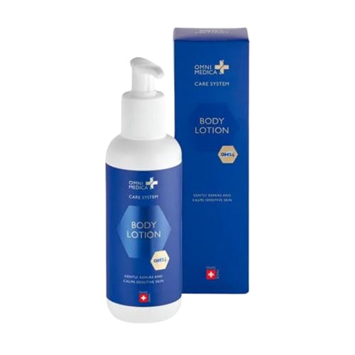 OMNIMEDICA Body Lotion – Regenerierende, hautneutrale Körperlotion gegen Pigmentflecken & Altersflecken – mit OM24® – für empfindliche Haut bei Damen, Herren & Kindern – vegan & Swiss Made von OMNI MEDICA