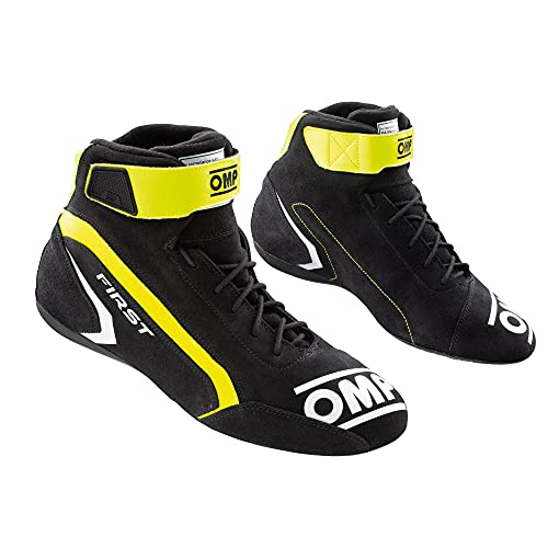 OMP Unisex Schuhe First Race My2021 Anthrazit/Fluo Gelb Fia 8856-2018 Bootsschuh, Standard, Größe 38 EU von OMP