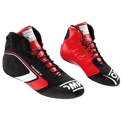 OMP Unisex Schuhe One Evo Tecnica Schwarz/Rot, Fia 8856-2018 Bootsschuh,Größe 41 EU von OMP