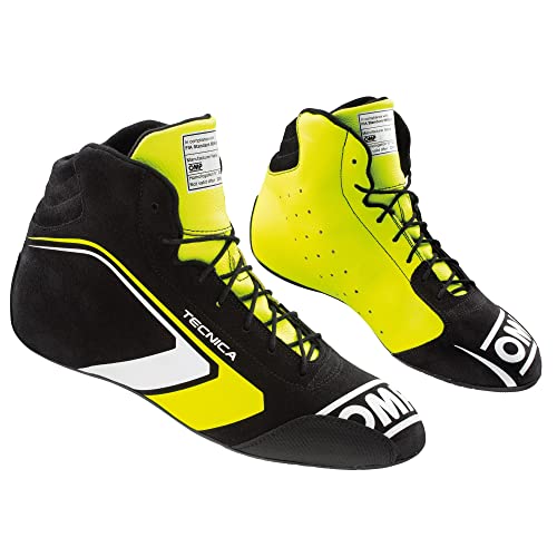 OMP Unisex Schuhe One Evo Tecnica neon gelb Größe 39 Fia 8856-2018 Bootsschuh, Schwarz/Neongelb, EU von OMP