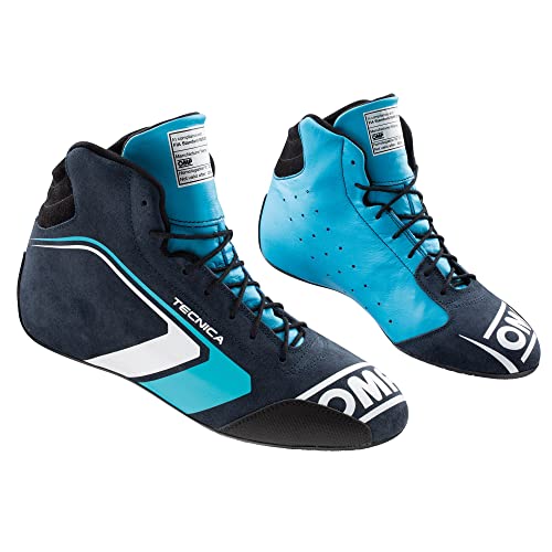 OMP Unisex Sneaker One Evo Tecnica Blau/Cyan Größe 44 EU Fia 8856-2018 Bootsschuh von OMP