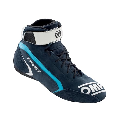 Omp Unisex FIA 8856-2018 Schuhe First Race My2021 Blau/Cyan Größe 42 Bootsschuh, Standard, EU von OMP