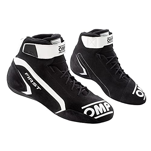 Omp Unisex Schuhe First Race My2021 Schwarz/Weiß, Größe 46 Fia 8856-2018 Bootsschuh, Standard, EU von OMP