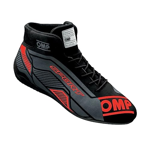 Omp Unisex Sport Stiefel My2022 Schwarz/Rot, Fia 8856-2018 Bootsschuh, Standard, Größe: 41 EU von OMP