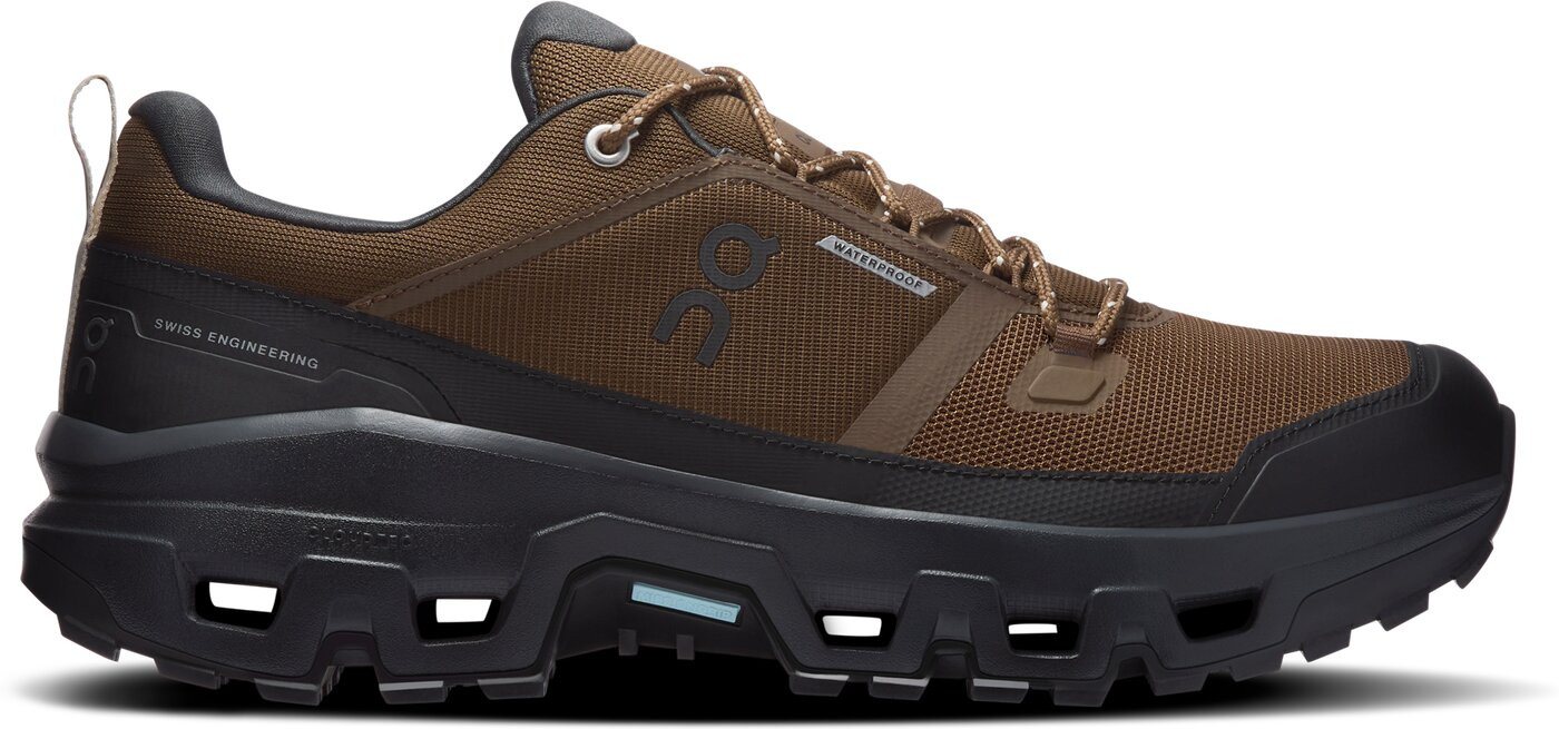 ON RUNNING Cloudrock Low WP EARTH / BLACK Trekkingschuh von ON RUNNING
