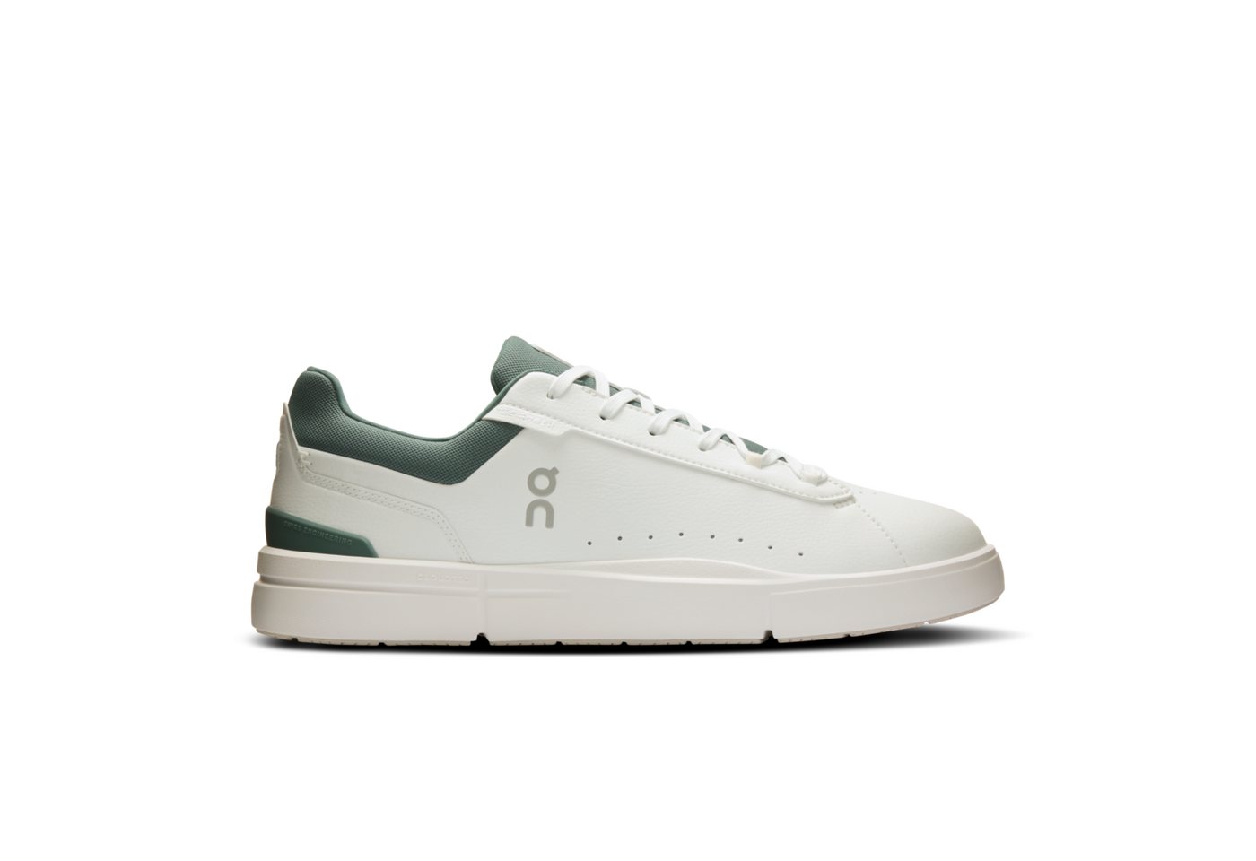 ON RUNNING THE ROGER Advantage WHITE / OLIVE Sneaker von ON RUNNING