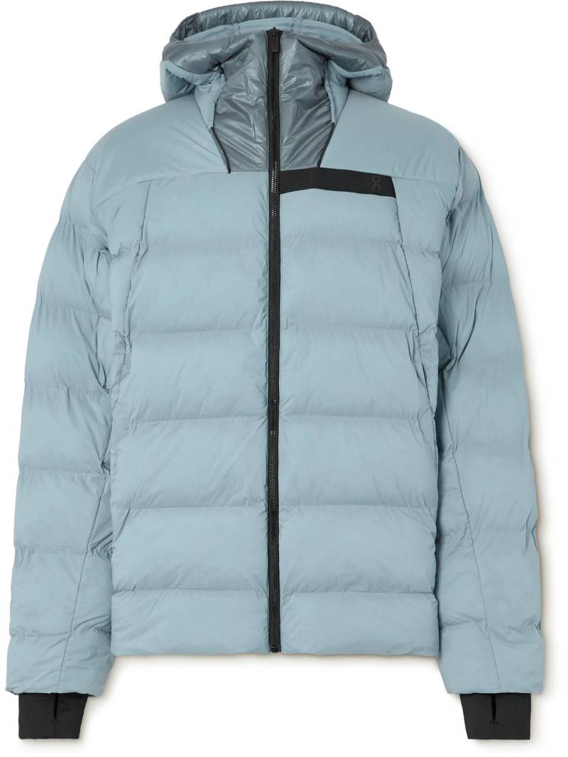 ON - Challenger Quilted Shell Hooded Jacket - Men - Blue - L von ON