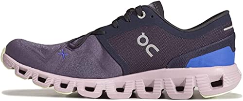 ON Cloud X 3 Damen-Sneaker, Mitternacht/Reiher, 43 EU von ON