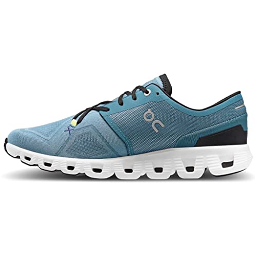 ON Herren Cloud X 3 Shift Sneaker, Zinn Weiß, 43 EU von On