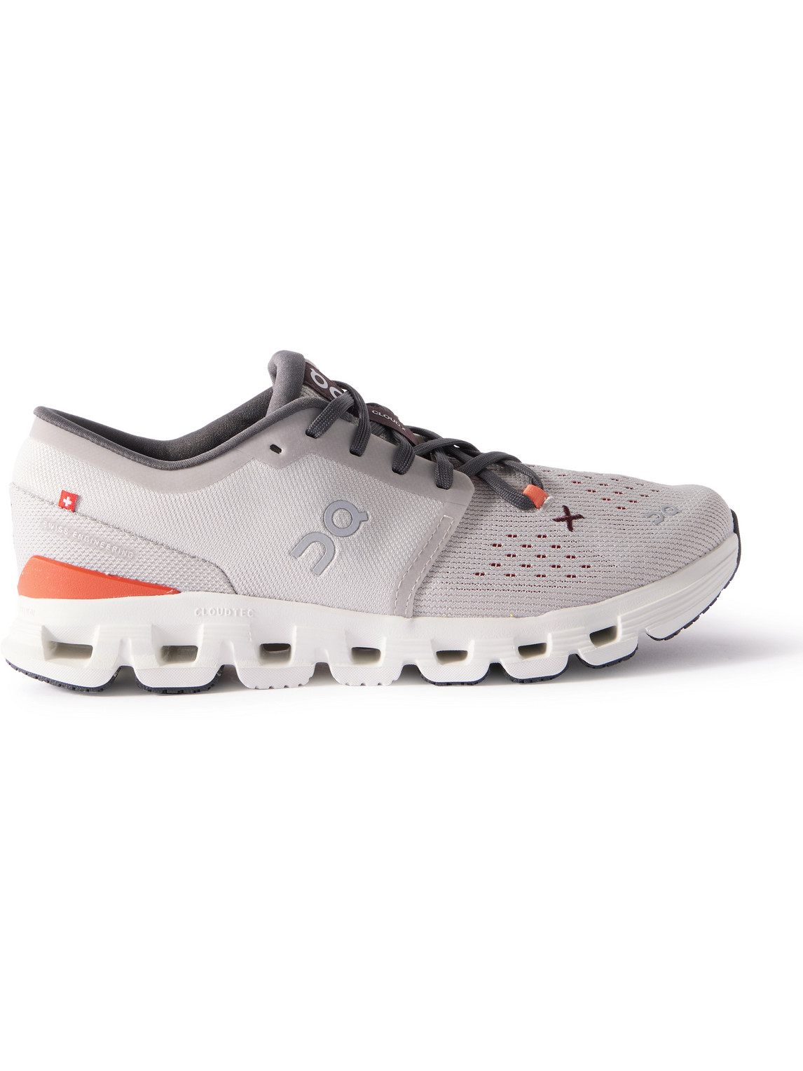 ON - Cloud X 4 Rubber-Trimmed Mesh Running Sneakers - Men - Gray - US 11 ON - Cloud X 4 Rubber-Trimmed Mesh Running Sneakers - Men - Gray - US 11 von ON