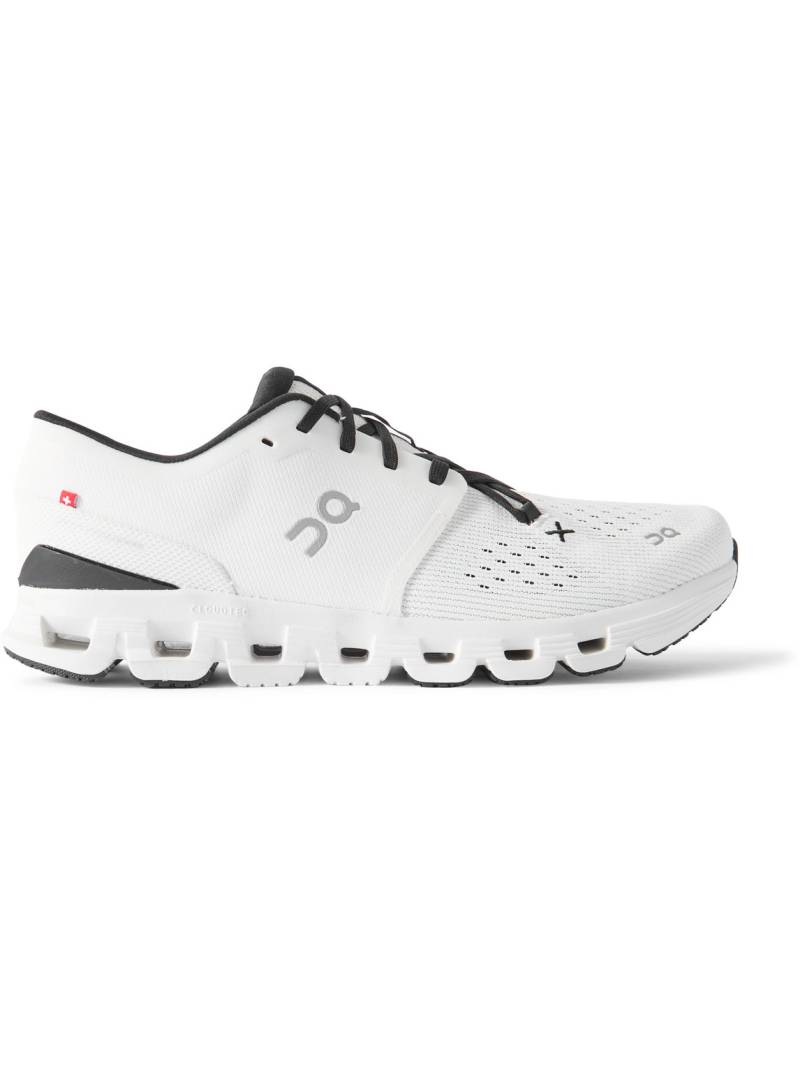 ON - Cloud X 4 Rubber-Trimmed Mesh Running Sneakers - Men - White - US 7 von ON