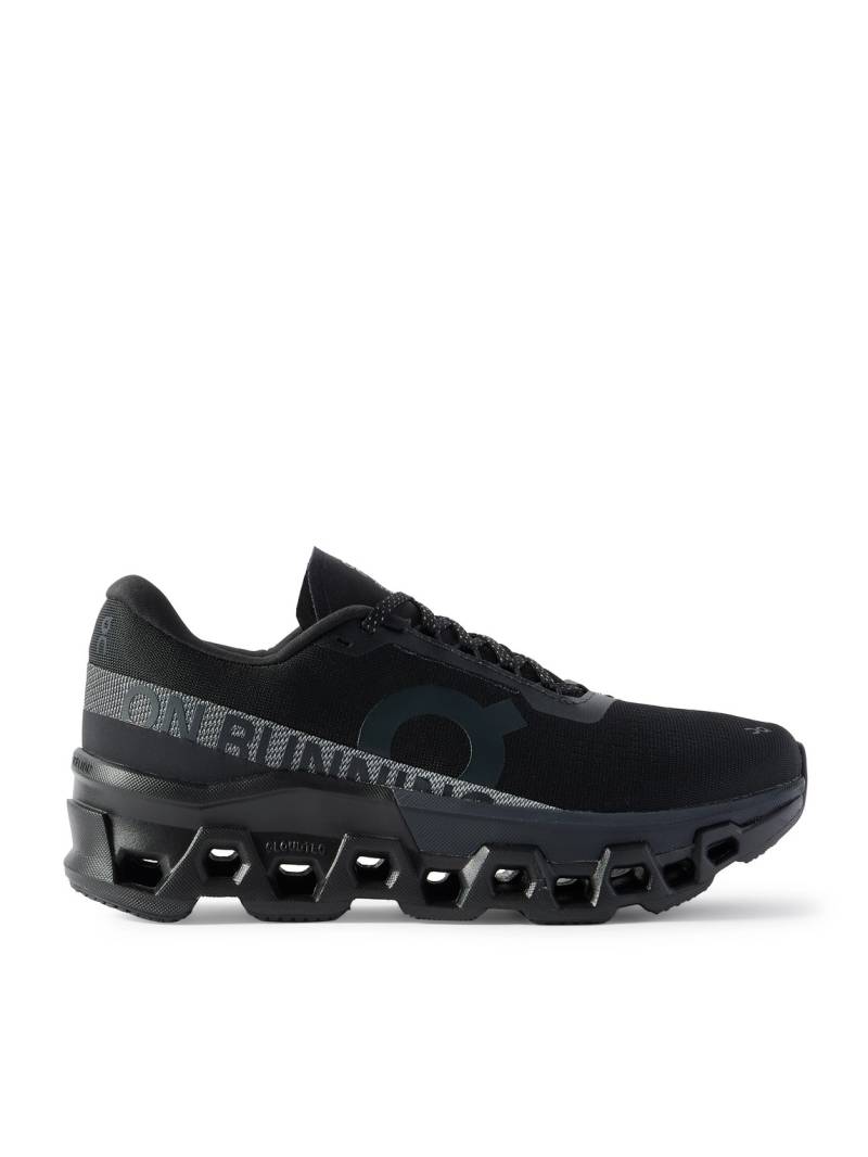 ON - Cloudmonster 2 Rubber-Trimmed Mesh Running Sneakers - Men - Black - US 8 von ON